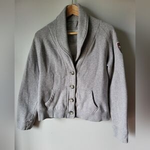SWS gray cardigan size L